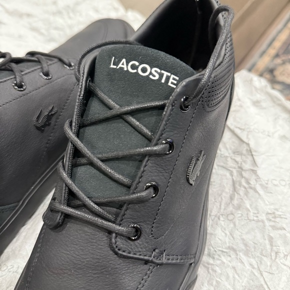 Lacoste Men's Bayliss Leather Sneakers Size 9 - Picture 3 of 10